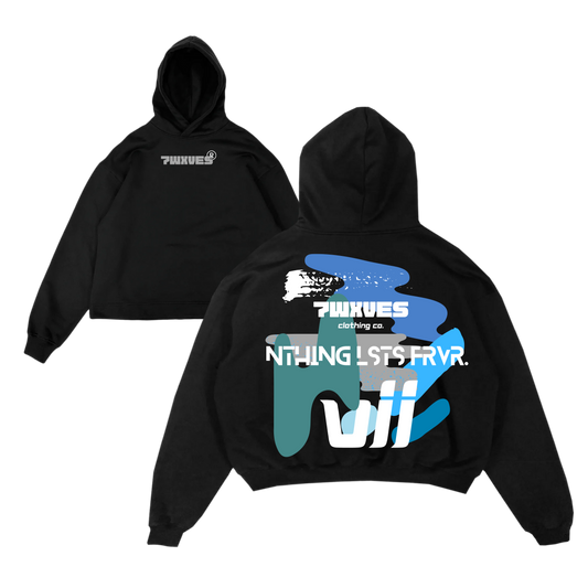 Abstract Relaxed Fit Hoodie