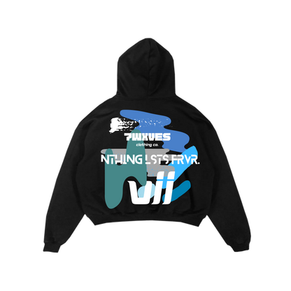 Abstract Relaxed Fit Hoodie