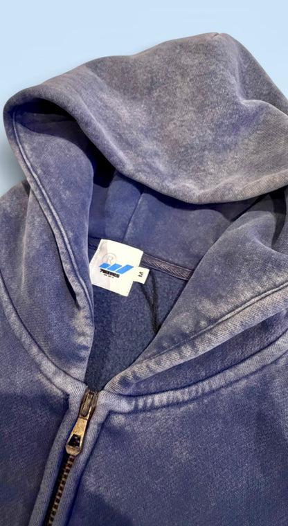 NO BUDGET™ VINTAGE ZIP THROUGH HOODIE