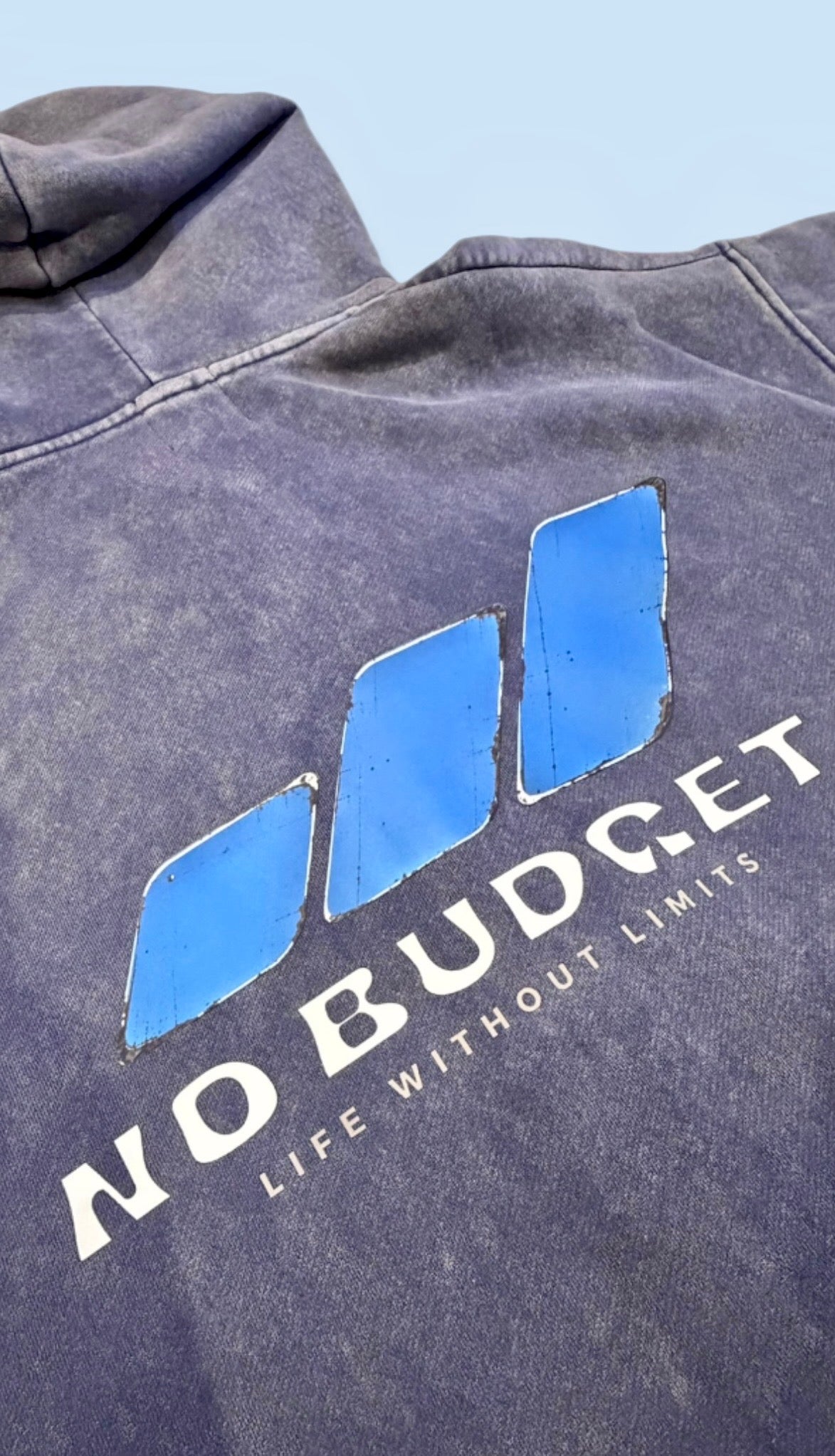 NO BUDGET™ VINTAGE ZIP THROUGH HOODIE