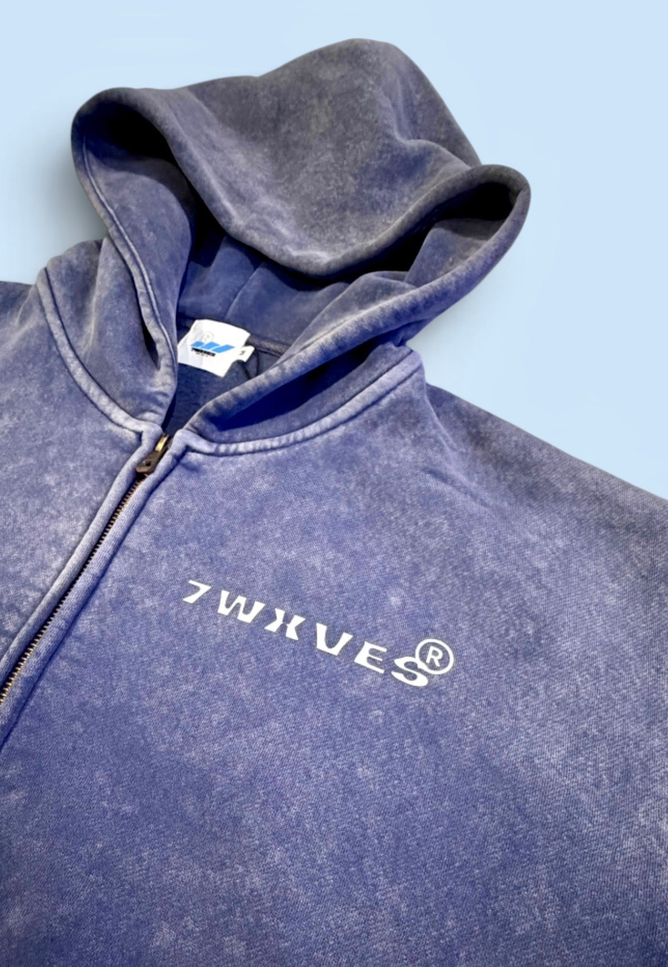 NO BUDGET™ VINTAGE ZIP THROUGH HOODIE