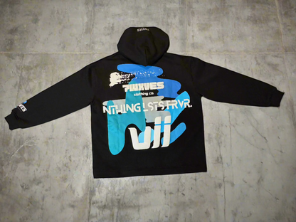 Abstract Relaxed Fit Hoodie