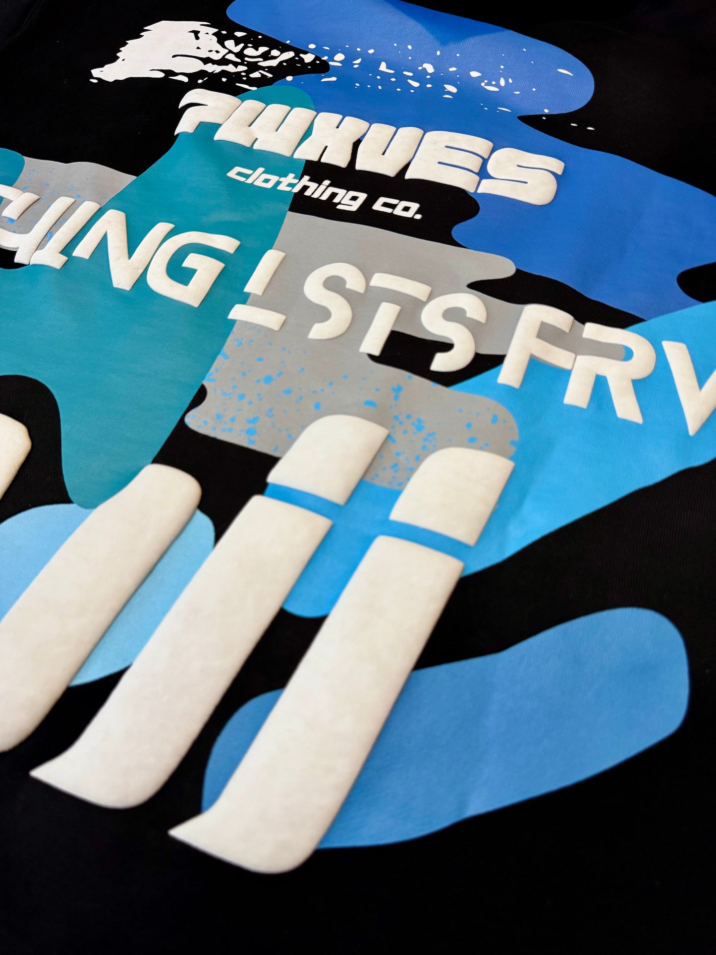 Abstract Relaxed Fit Hoodie