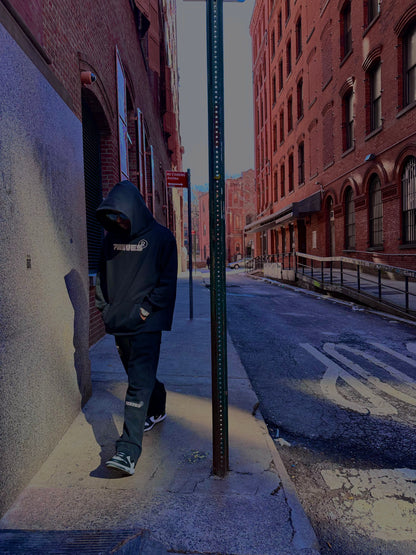 Abstract Relaxed Fit Hoodie